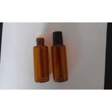 10ml Tubular Amber Mini Glass Vials for Cosmetic Packing